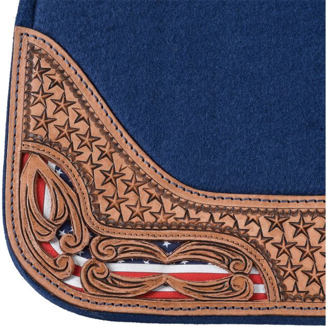 Tough1 Americana Saddle Pad, 28"X28" X 1" Thick