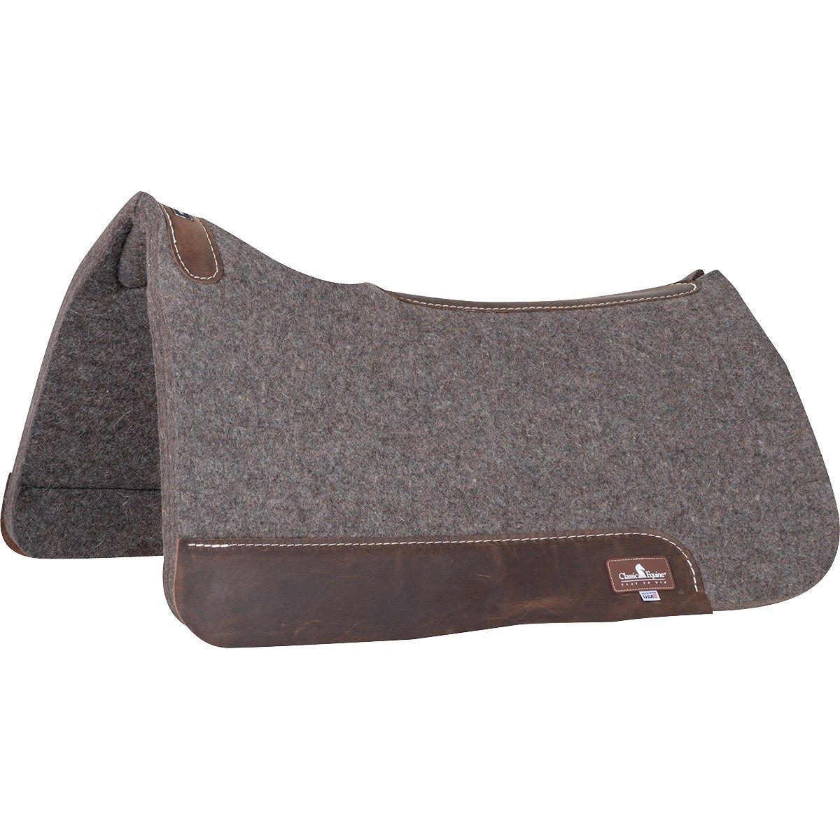 Classic Equine 100% Wool Felt Contoured Pad, 7/8-Inch