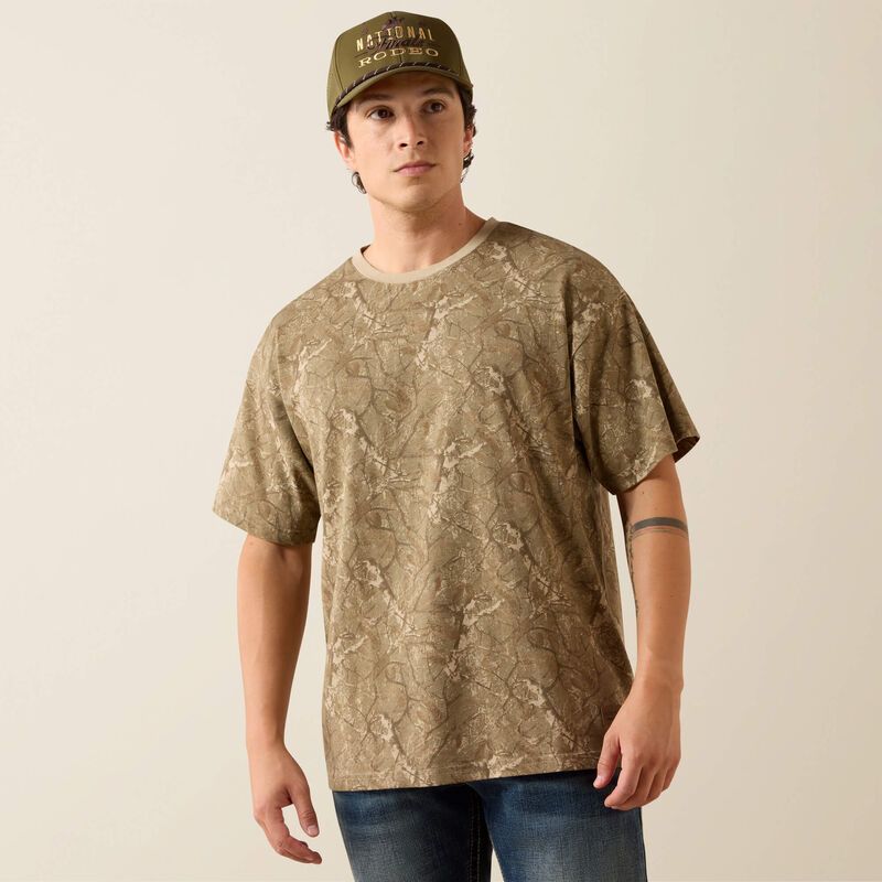Ariat All Over Print Camo ToughStock Boxy T-Shirt