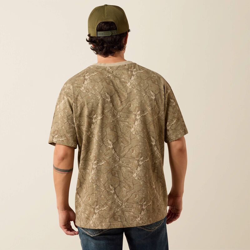 Ariat All Over Print Camo ToughStock Boxy T-Shirt