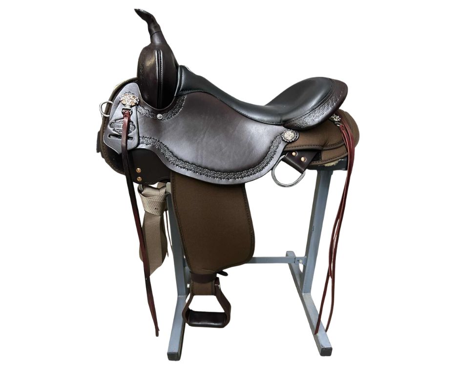 17" Circle Y Daisetta Cordura Trail Saddle - Regular Tree