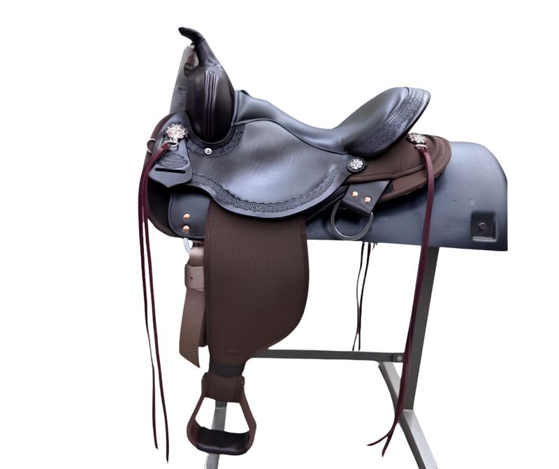 17" Circle Y Daisetta Cordura Trail Saddle - Wide