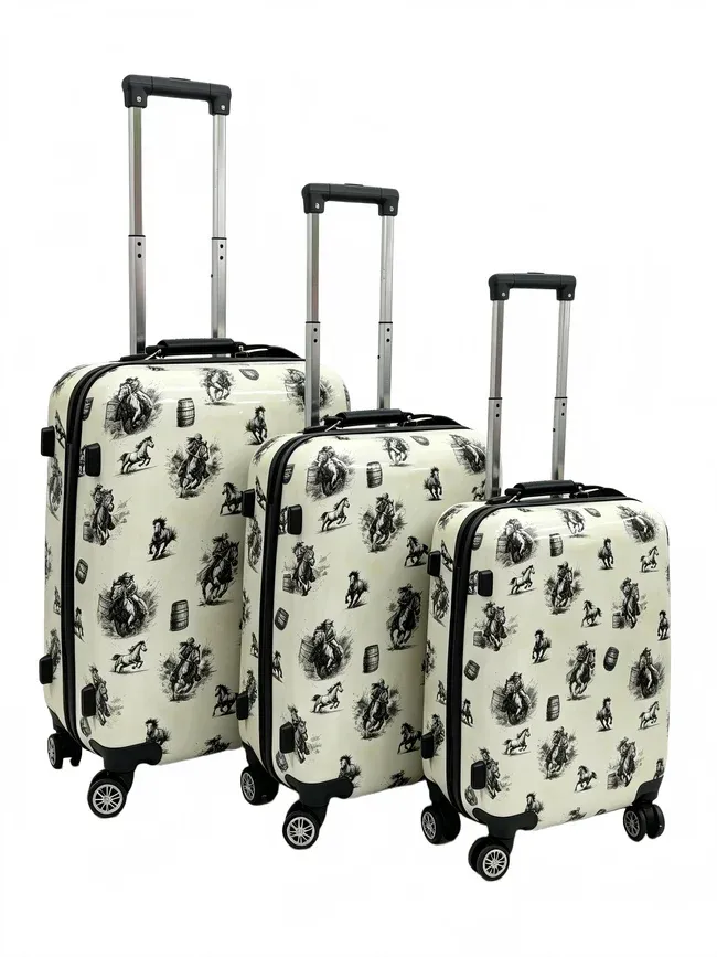 Barrel Racing Luggage Rolling Suitcase