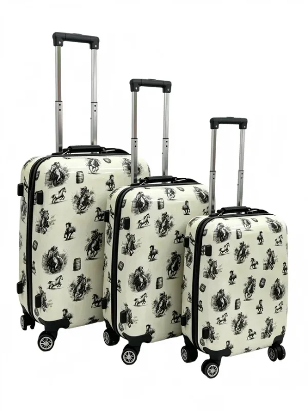 Barrel Racing Luggage Rolling Suitcase