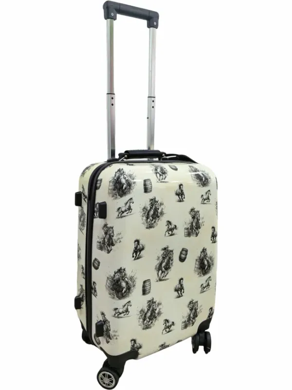 Barrel Racing Luggage Rolling Suitcase