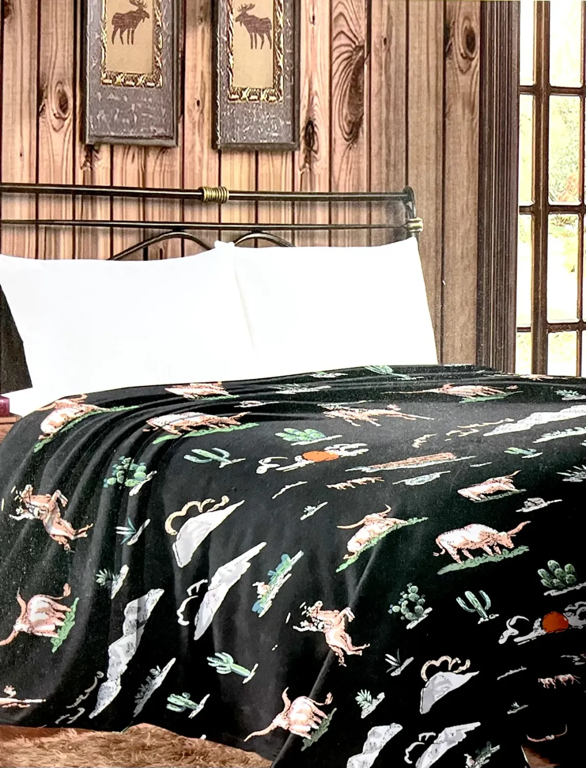 Western Queen Sherpa Lined Blanket