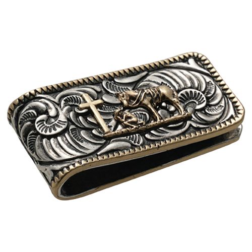 Praying Cowboy Money Clip