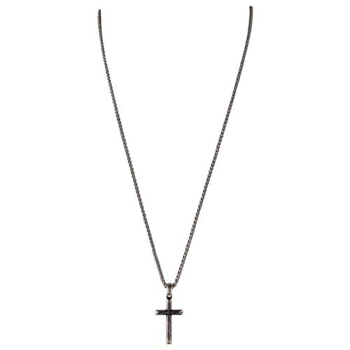 Mens Damascus Cross Necklace