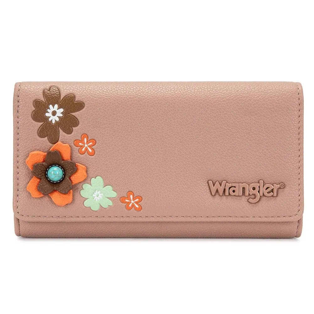 Wrangler Multi Floral Turquoise RFID Long Wallet