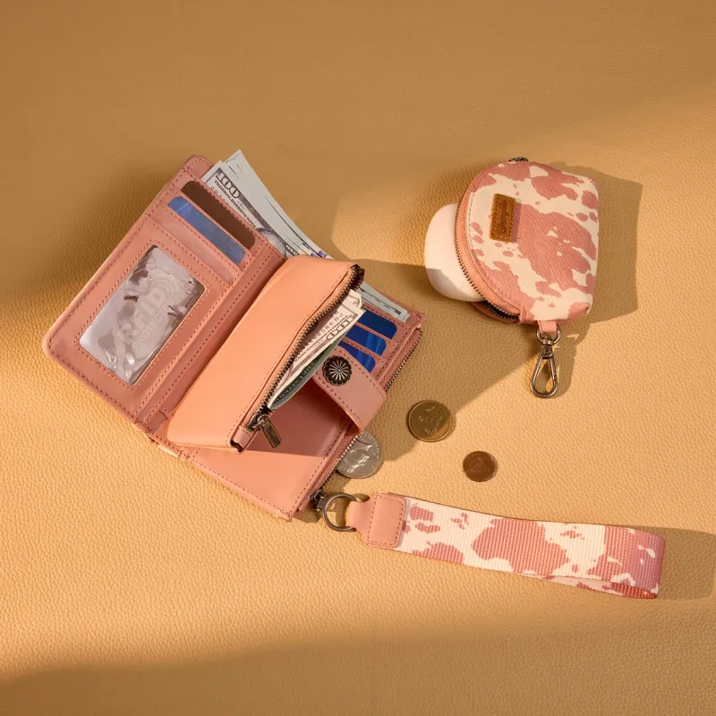 Wrangler Wallet &amp; Coin Pouch Wristlet Set