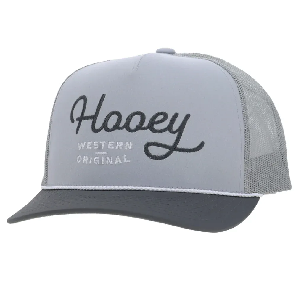 OG 5-Panel Trucker Snapback Hat Grey/Charcoal