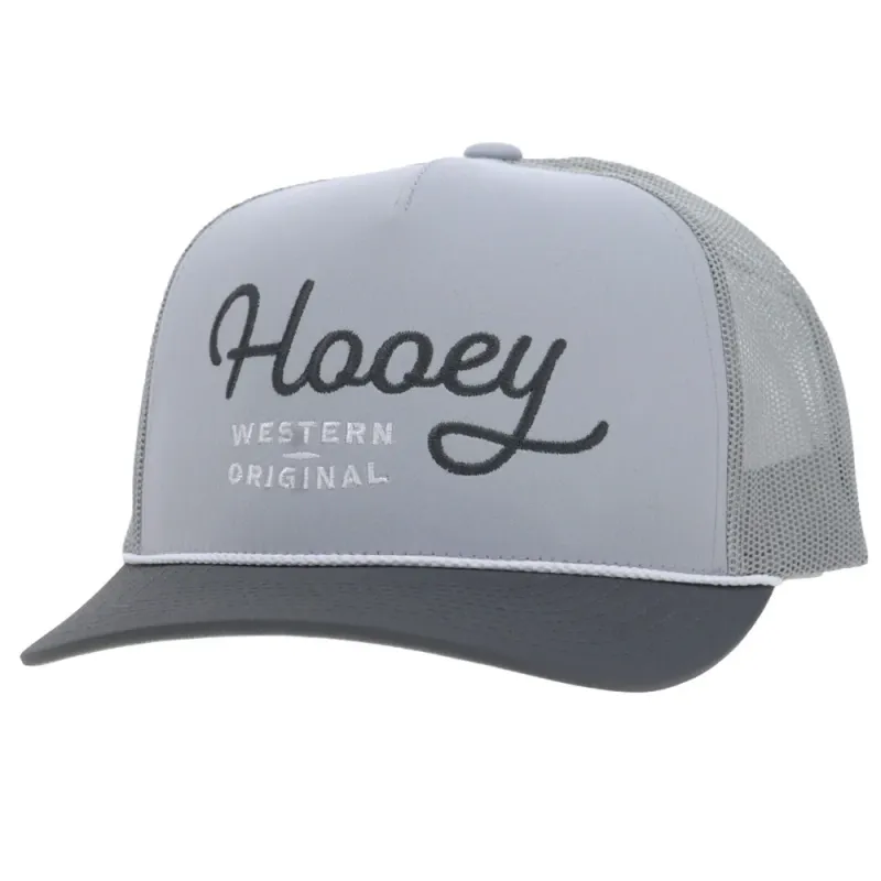 OG 5-Panel Trucker Snapback Hat Grey/Charcoal