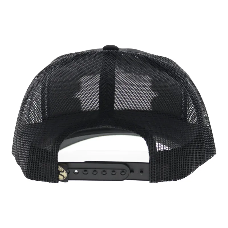 Diamond 6-Panel Trucker Snapback Hat Black/Yellow