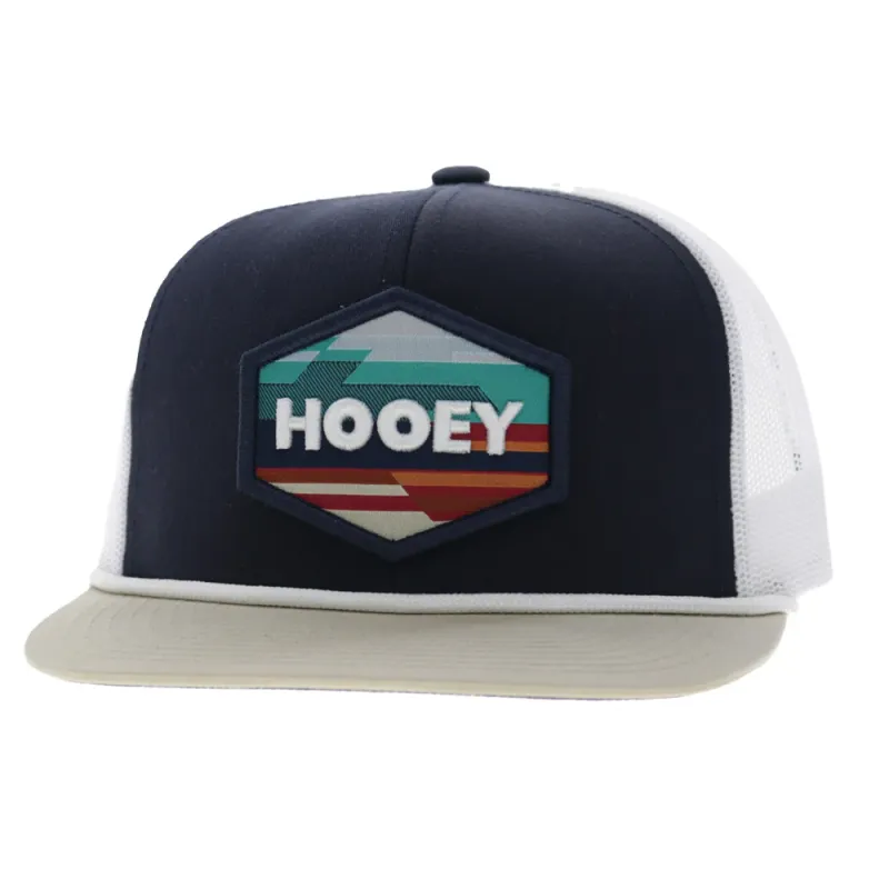 Mesa 6-Panel Trucker Snapback Hat Navy/White