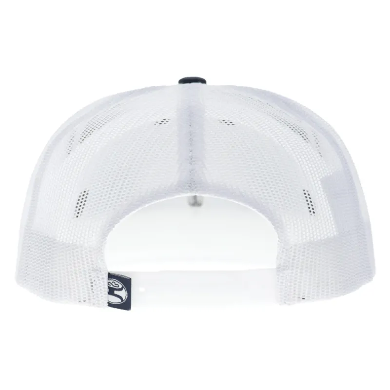 Mesa 6-Panel Trucker Snapback Hat Navy/White