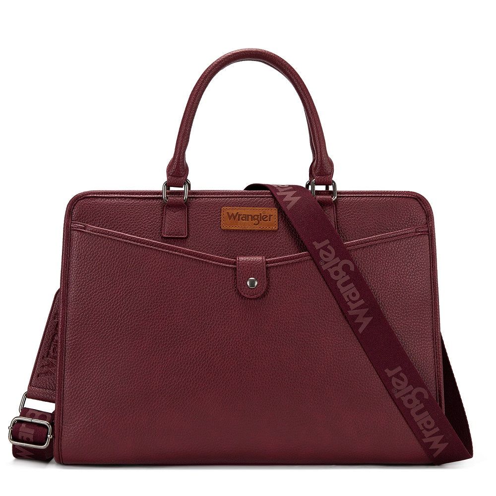 Wrangler Pebbled Faux Leather Laptop Brief Bag