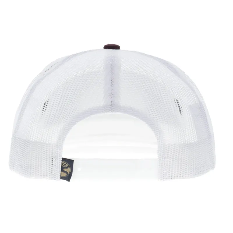 Mesa 6-Panel Trucker Snapback Hat Tan/White