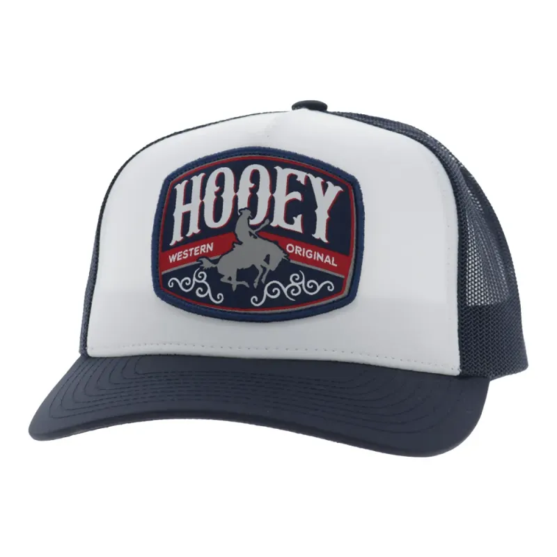 Salado 5-Panel Trucker Snapback Hat White/Navy