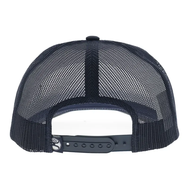 Salado 5-Panel Trucker Snapback Hat White/Navy