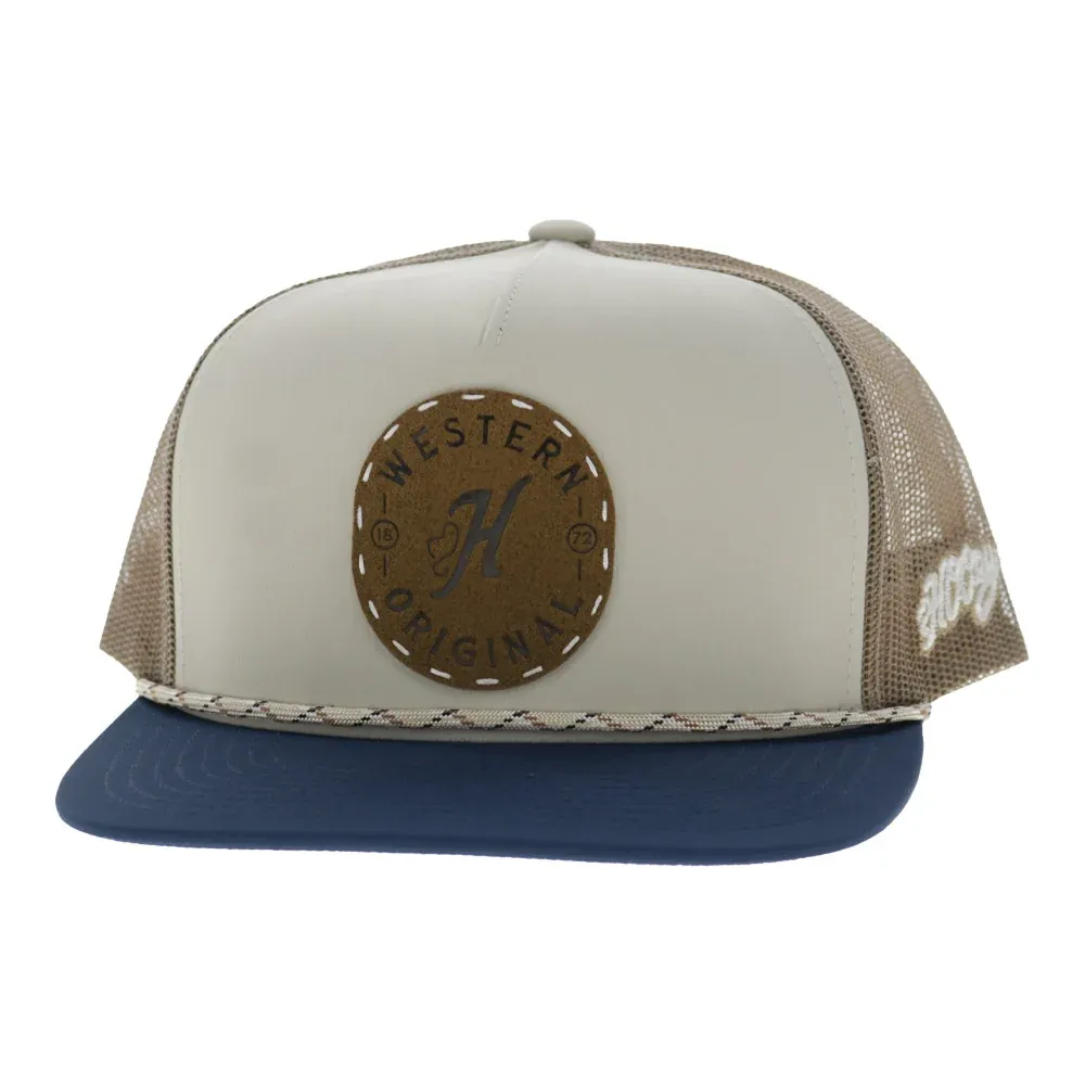 Spur 5-Panel Trucker Snapback Hat Cream/Tan