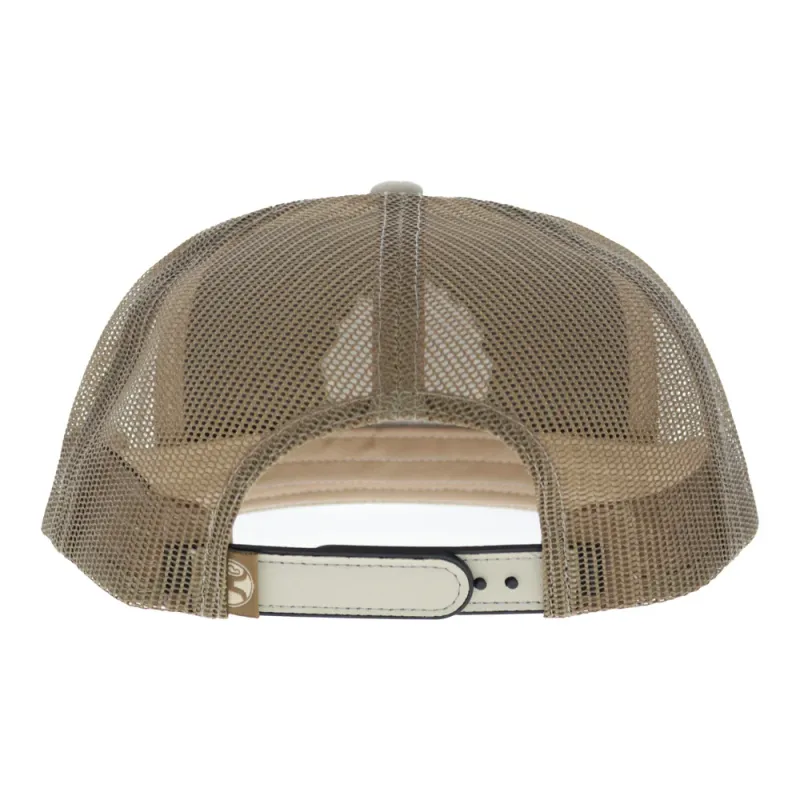 Spur 5-Panel Trucker Snapback Hat Cream/Tan