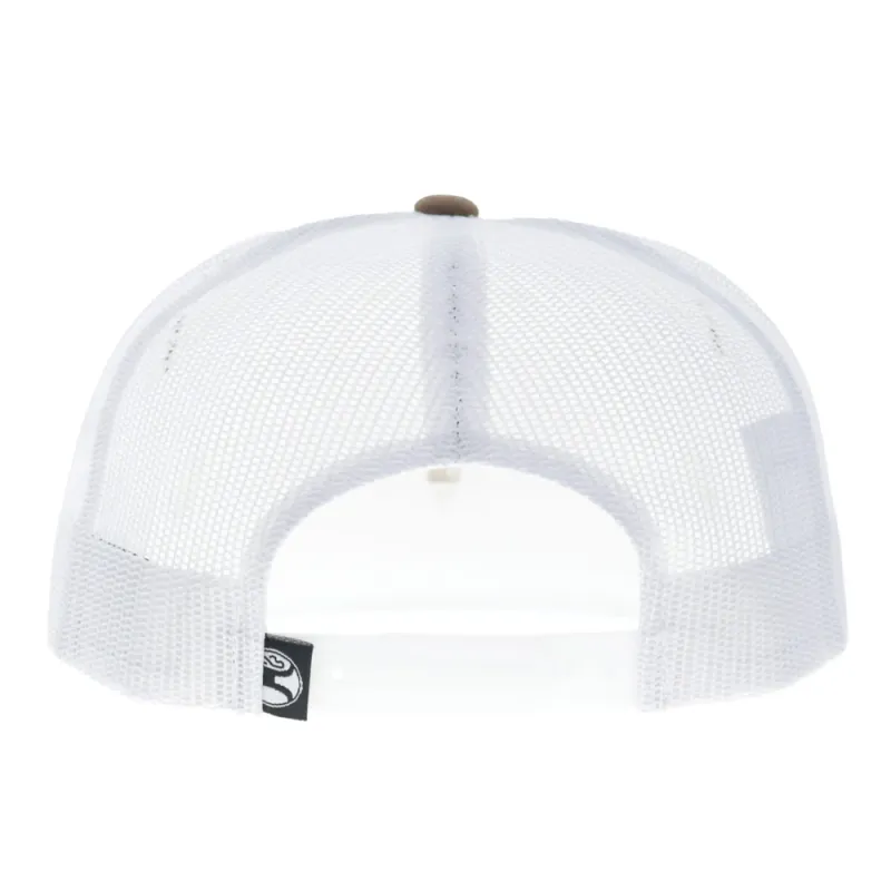 Trip 5-Panel Trucker Snapback Hat Cream/White