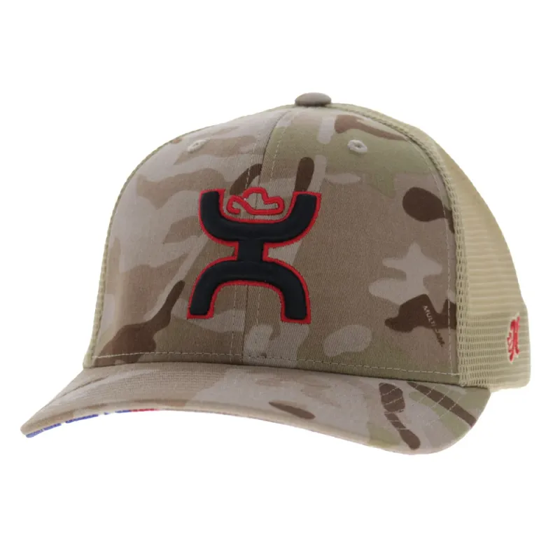 Chris Kyle 6-Panel Trucker Snapback Hat Brown/Camo