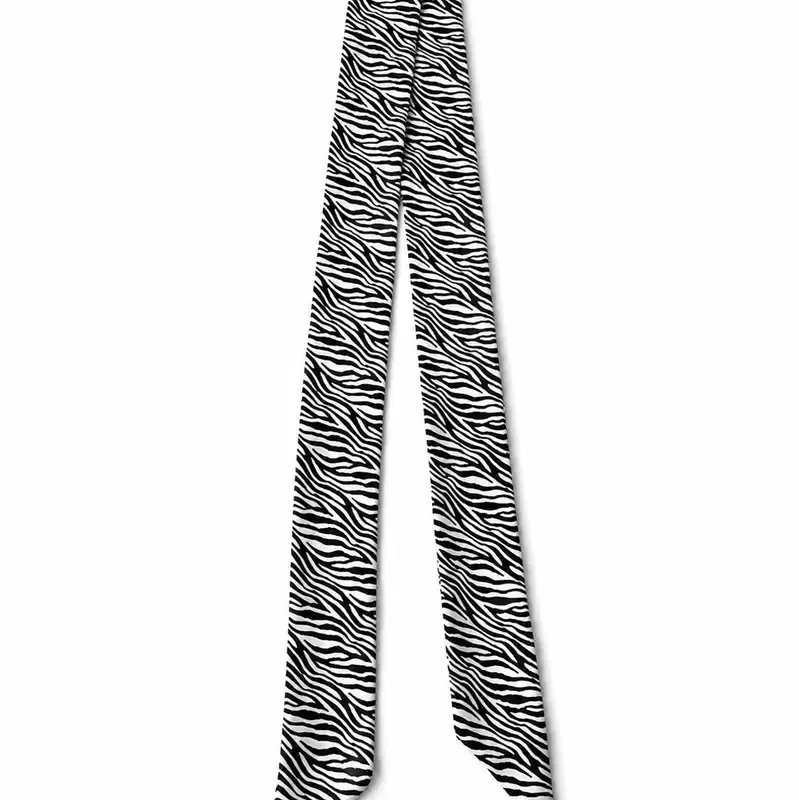 Zebra Print 100% Silk Twilly Scarf