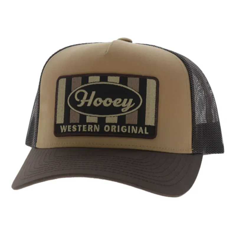 Sudan 5-Panel Trucker Snapback Hat Tan/Brown