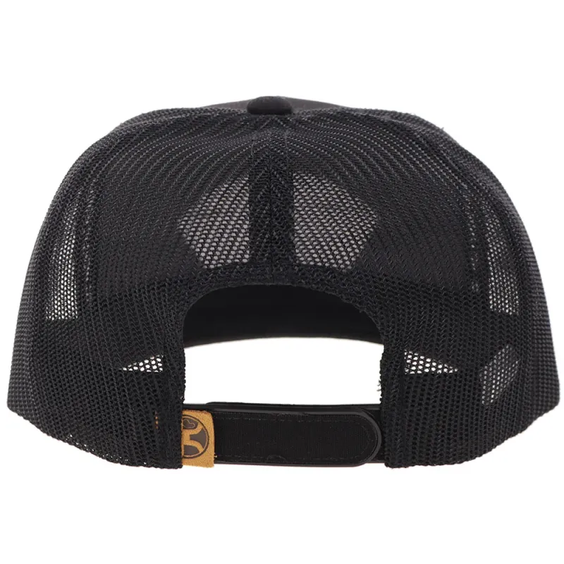 "Cavvy" Punchy Hat Black w/Leather Patch