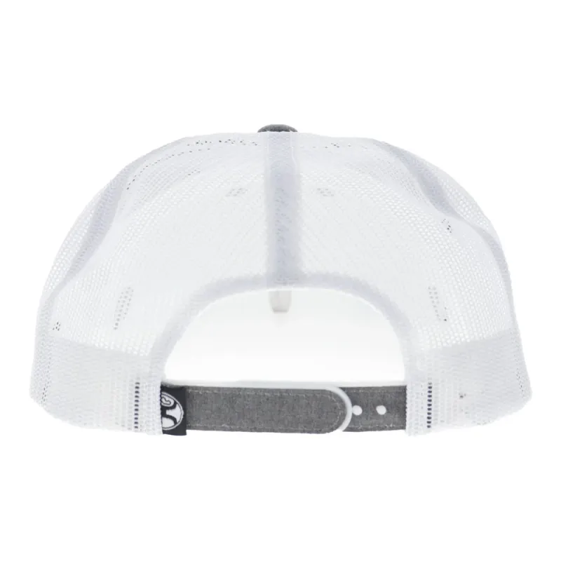 Liberty Roper 6-Panel Trucker Snapback Hat Grey/White