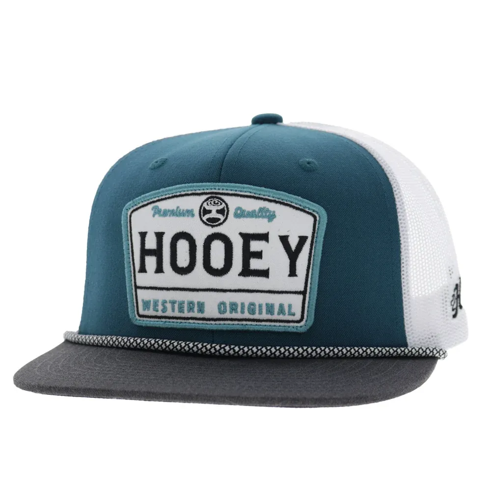 Trip 5-Panel Trucker Snapback Hat Blue/White