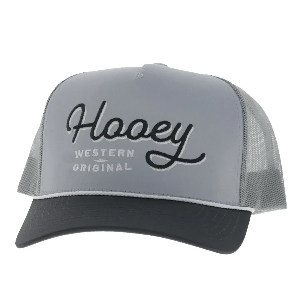 YOUTH OG 5-Panel Trucker Snapback Hat Grey/Charcoal