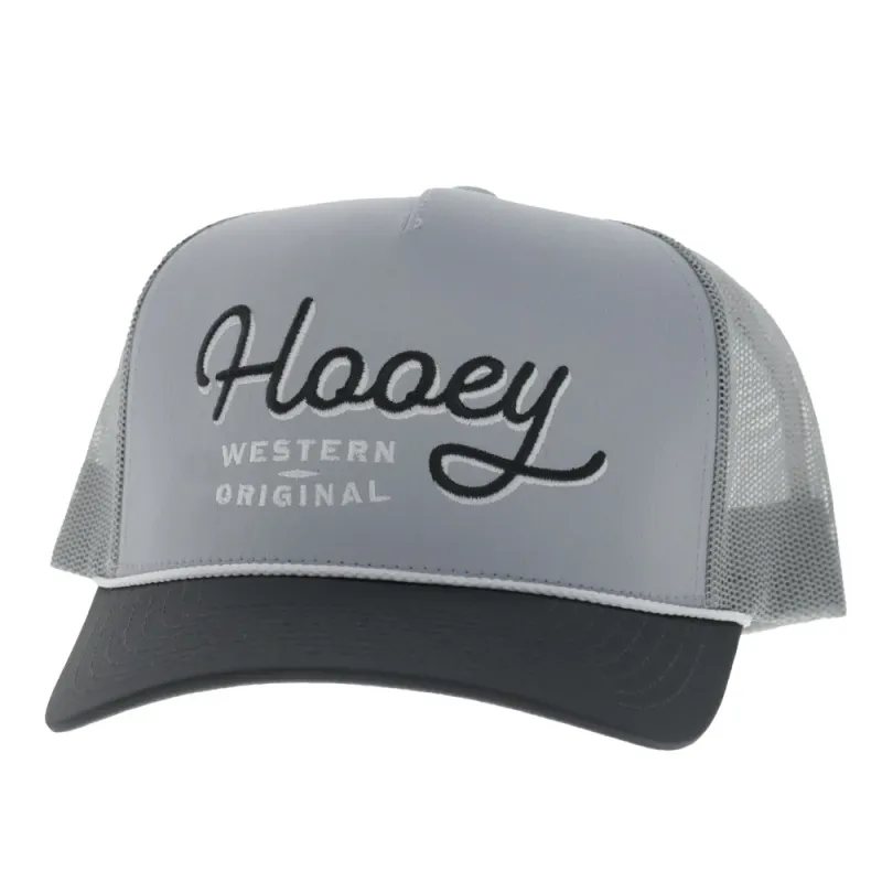 YOUTH OG 5-Panel Trucker Snapback Hat Grey/Charcoal