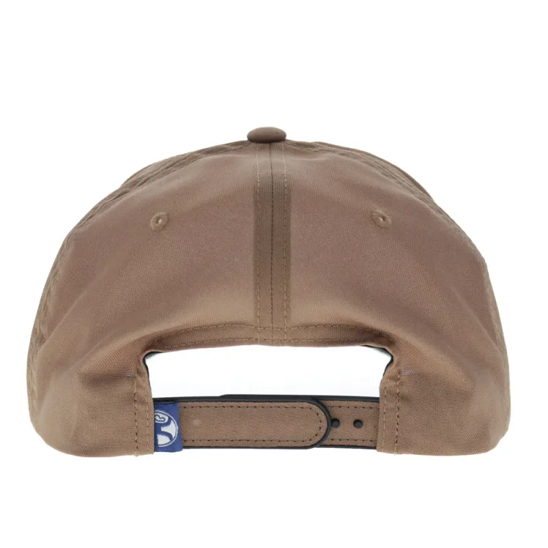 YOUTH Wild Ride 5-Panel Full Surround Snapback Hat Tan/Navy
