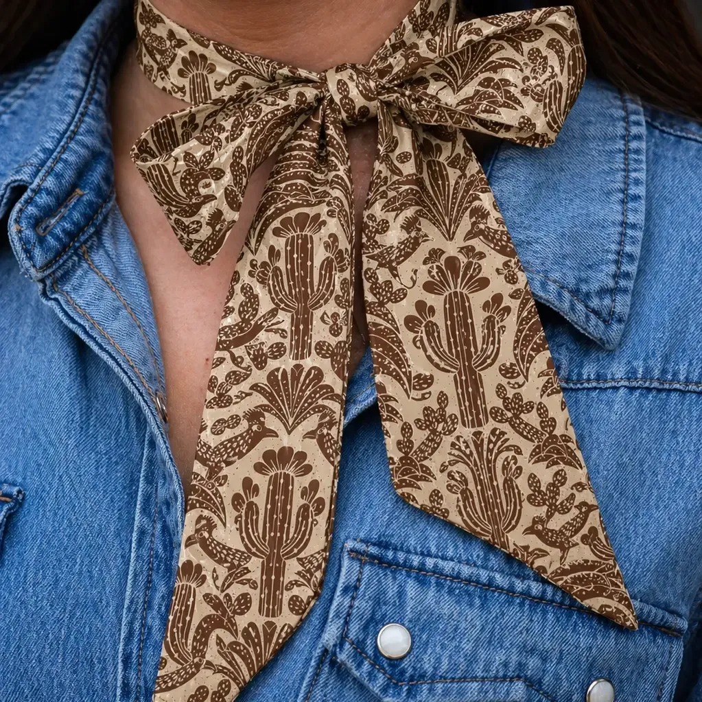 Western Desert Dunes Silk Twilly
