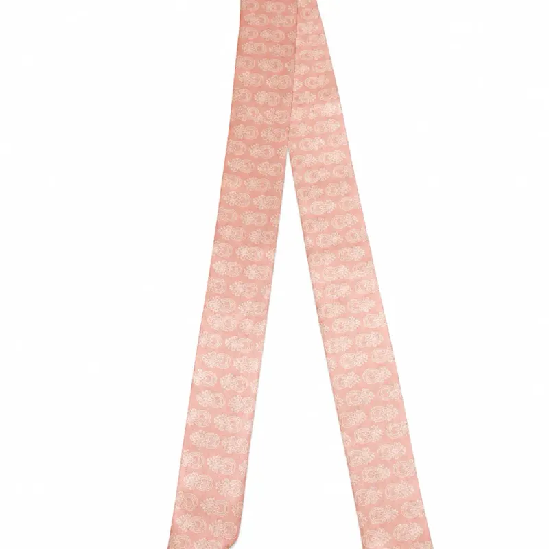 Western Floral Horseshoe Silk Twilly