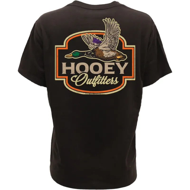 Flock Shot Hooey Outfitters T-shirt Dark Brown w/Bird Logo