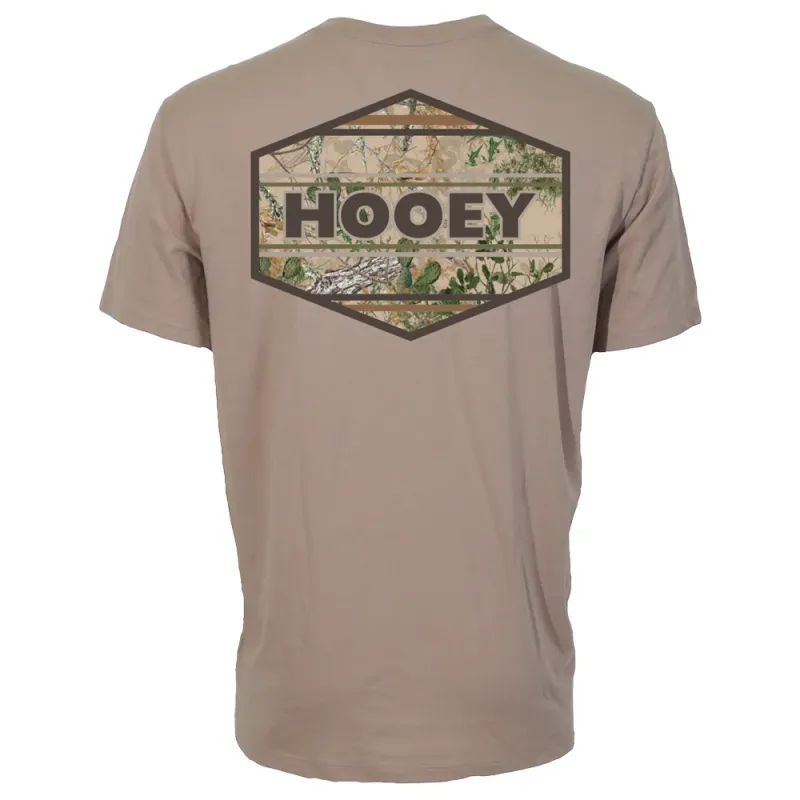 "Flint" Tan w/Camo Hooey Logo T-shirt