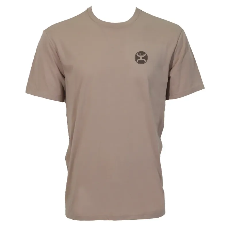 "Flint" Tan w/Camo Hooey Logo T-shirt