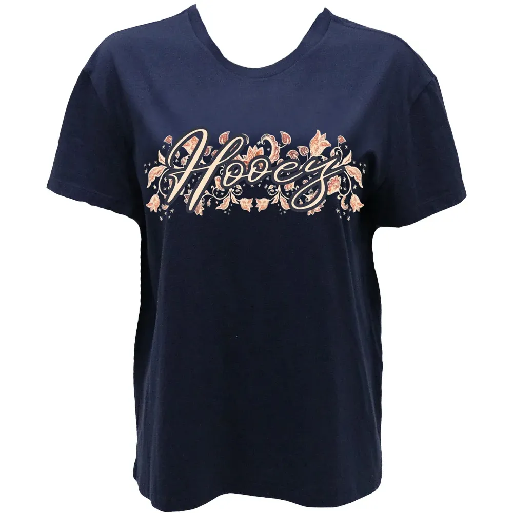 Boot Springs Hooey T-shirt Navy / Pink Floral
