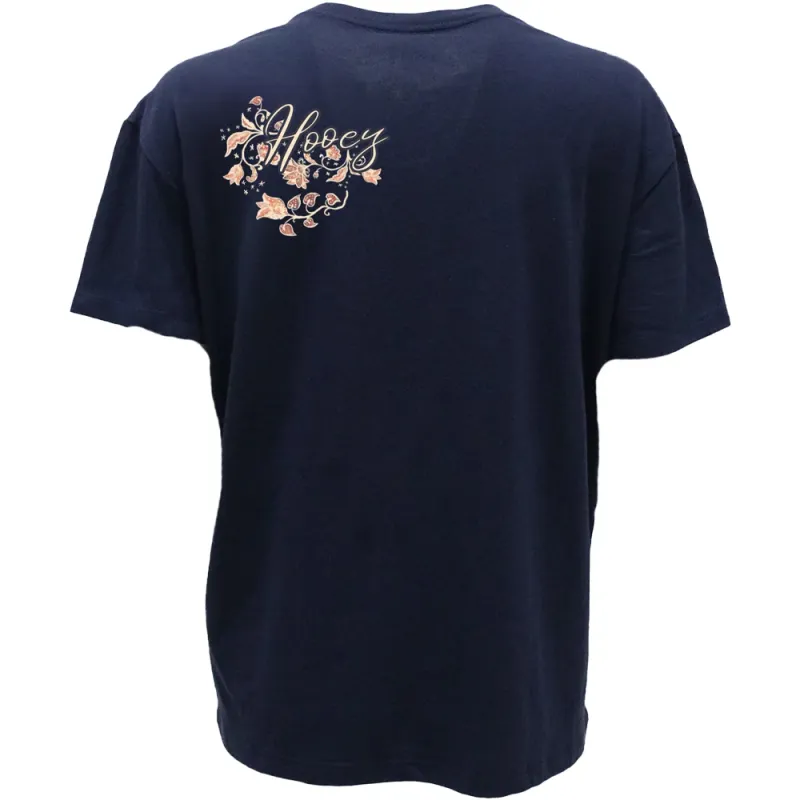 Boot Springs Hooey T-shirt Navy / Pink Floral