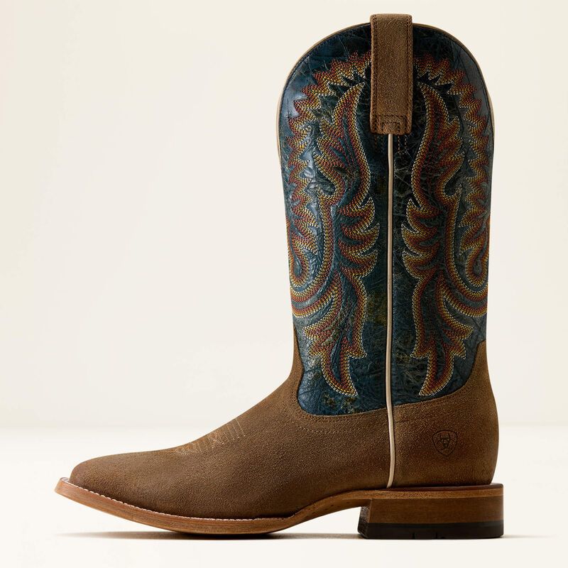 Slatewood Wide Square Toe Cowboy Boot