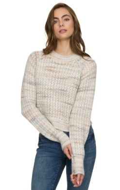 EUNICE SPACEDYE RAGLAN SWEATER