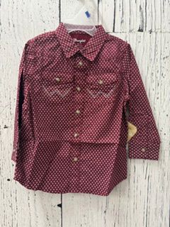 Wrangler® Dark Red Baby Boy Long Sleeve Shirt