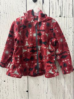 Wrangler® Baby Girls Full Zip Ruffle Hem Sherpa Hoodie