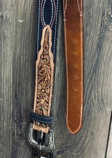 Black/Pink Bootstitch Belt