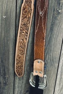 Black/Pink Bootstitch Belt