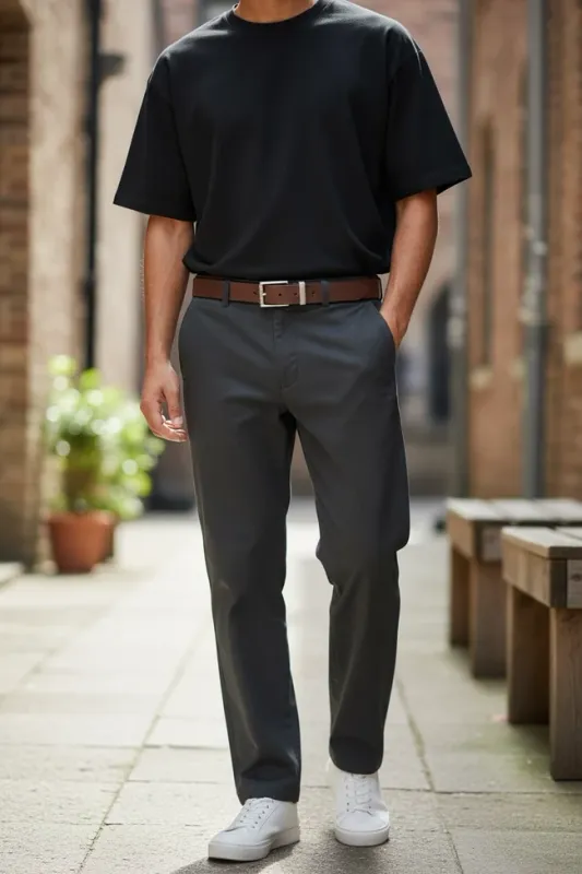 Heritage brown leather belt