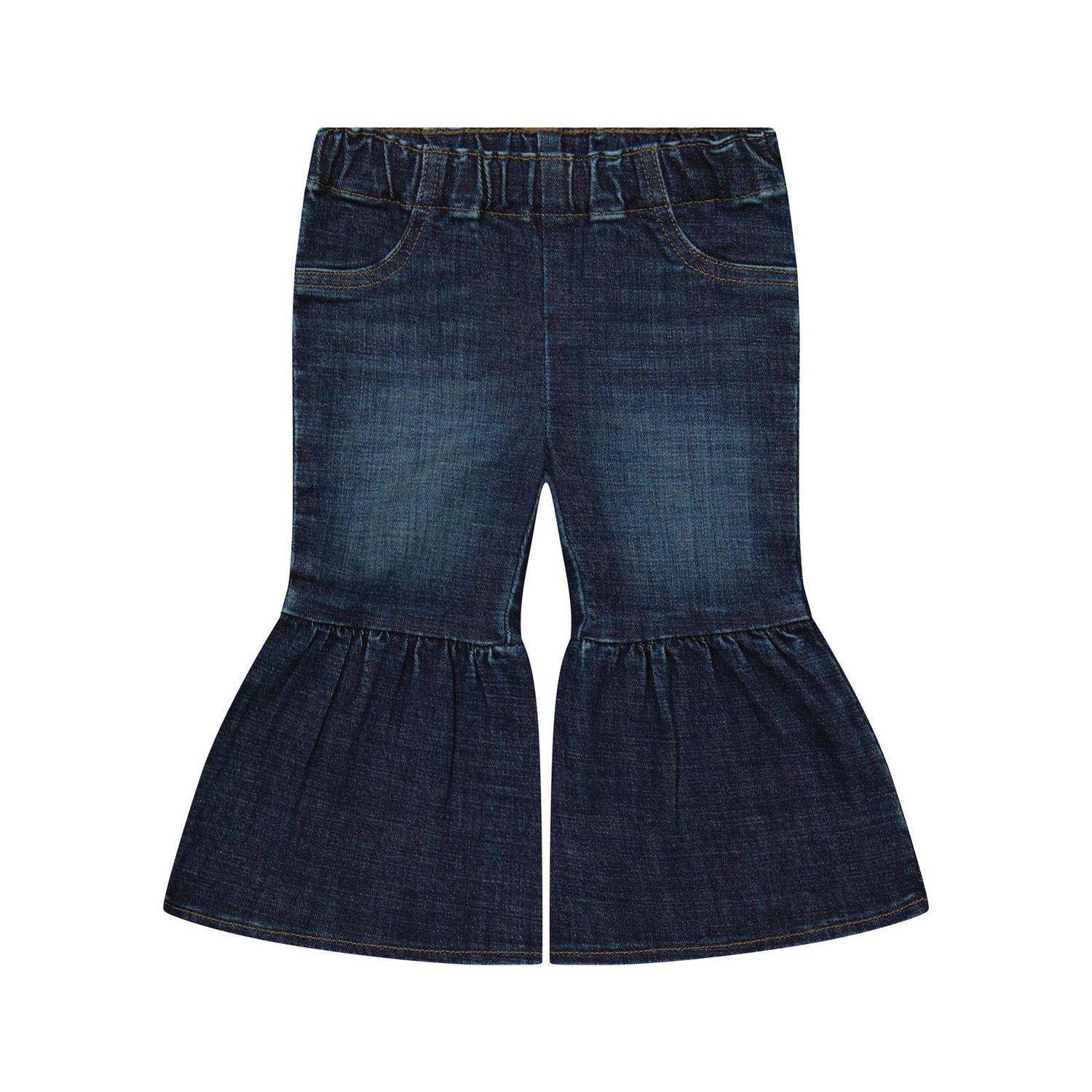 Wrangler® Baby Girls Pull Up Flare Jean